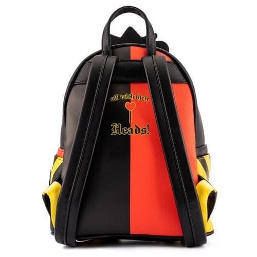 Durable Faux Leather Disney Villains Queen of Hearts Mini Backpack
