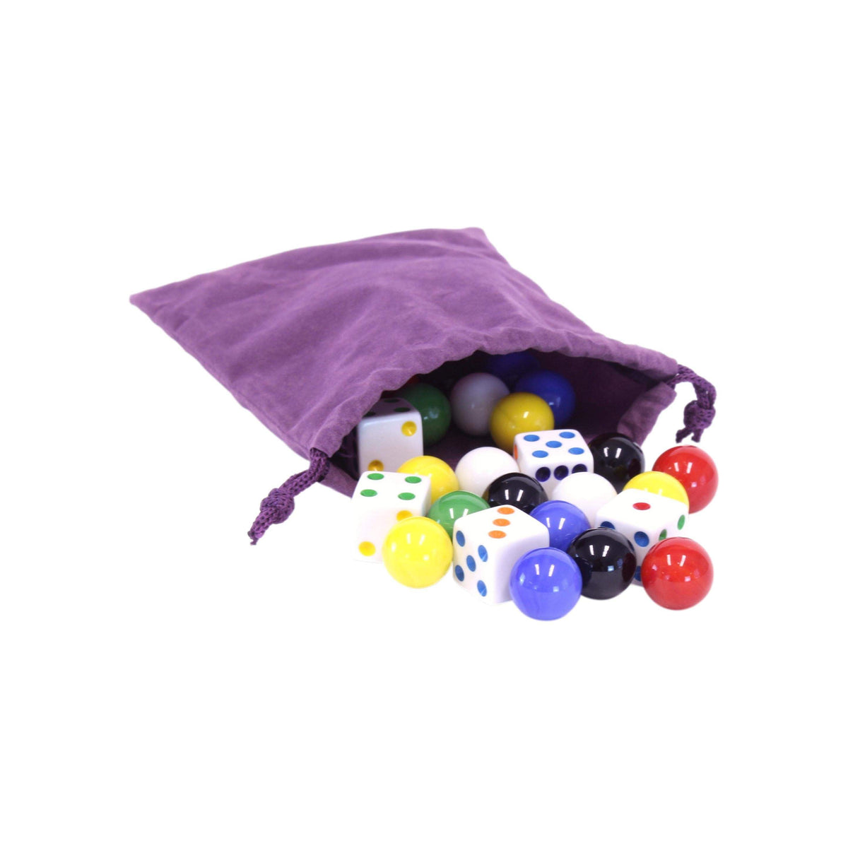 Glass Marbles And Dice | 16Mm Size | Aggravation Game Parts | Six Colors