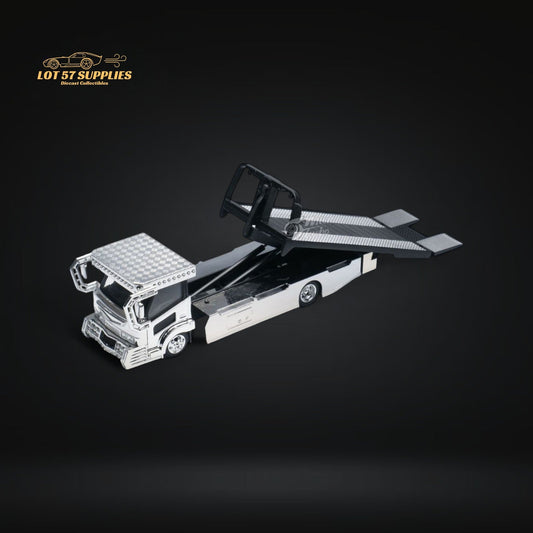 Diecast Dekotora Flatbed Tow Truck Diecast 1 64 Scale With Stickers