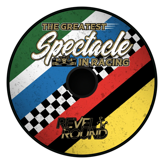 Revel Round Game Set | Matte Vinyl | Checkered Design | Outdoor Yard Leisure