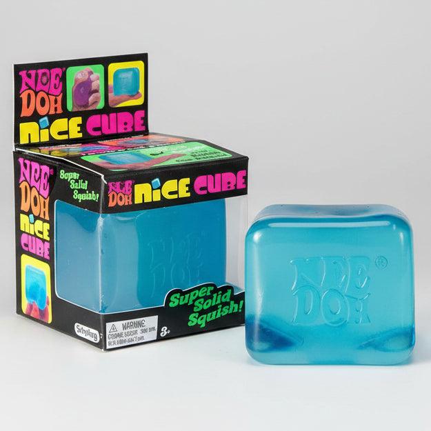 Nee-Doh Cube | Blue Squish Cube | Toylandeu™