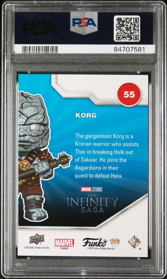 Funko Pop Marvel Korg Patina PSA 10 Collectible Figure