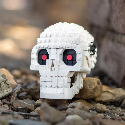 Halloween Skull Prop With Realistic Sculpting Hinged Jaw Spooky Spider - ToylandEU