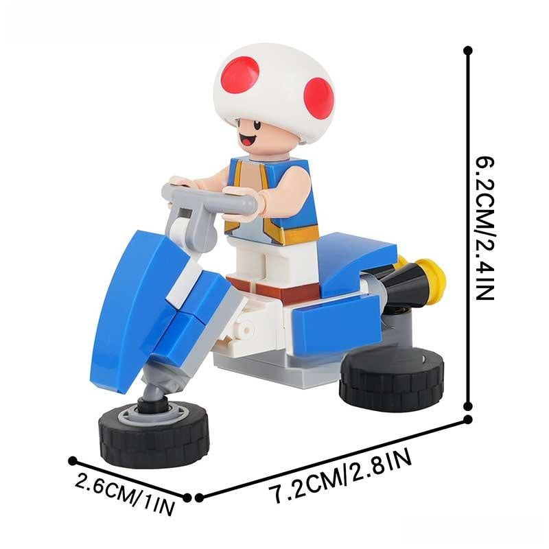 Toad Kart Lego Minifigure From Super Mario Movie Collectible