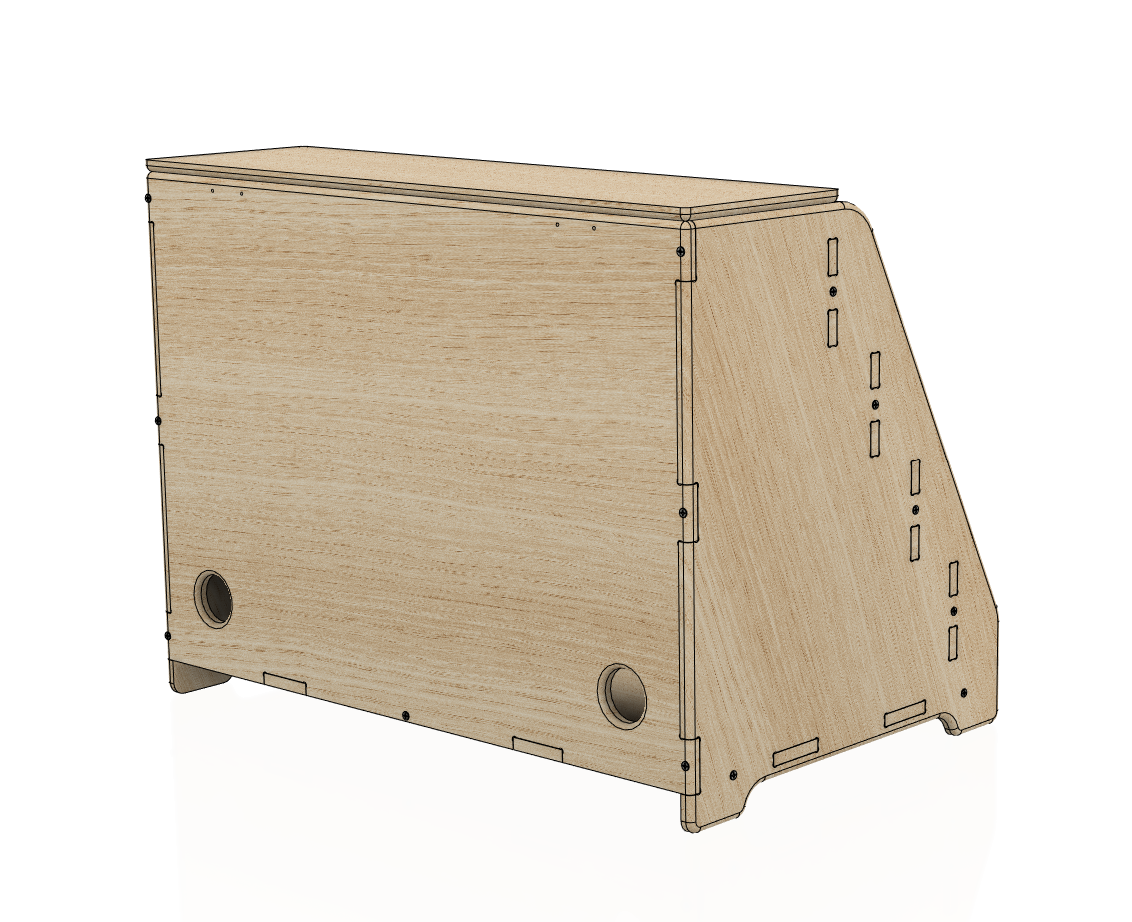 Bookshelf | 4 Shelf Montessori | Hidden Back Storage | Baltic Birch Half Inch