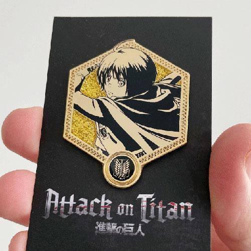 Attack On Titan Enamel Pin 1st Edition Golden Series Licensed