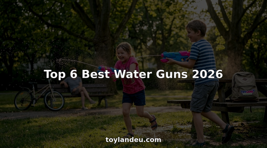 Children playing water guns in city park