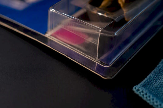 Close-up of sealed carded toy packaging