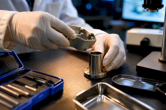 Technician conducting toy safety testing