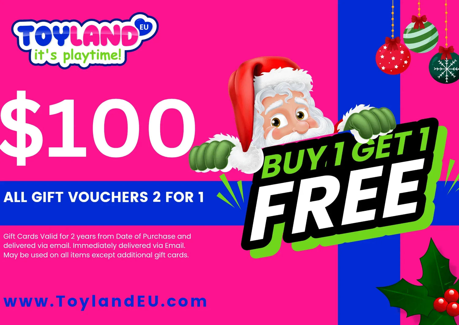 Buy 1 Get 1 Free Toyland EU Toy Gift Cards - ToylandEU