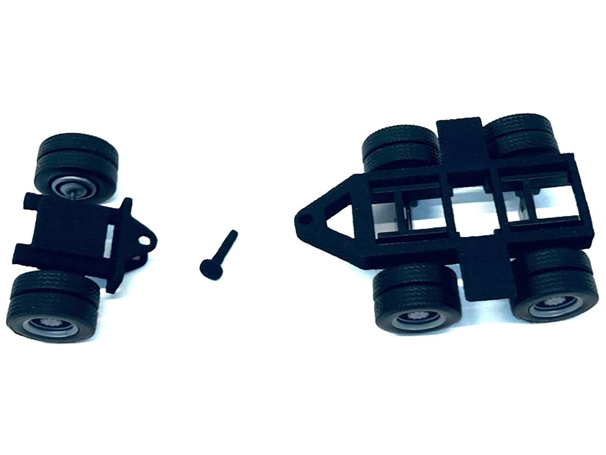 Lowboy Dual Axle Booster with Integrated Rear Axle (2 Sets) | 1/87 Scale Model Accessory | Promotex | Collector Quality
