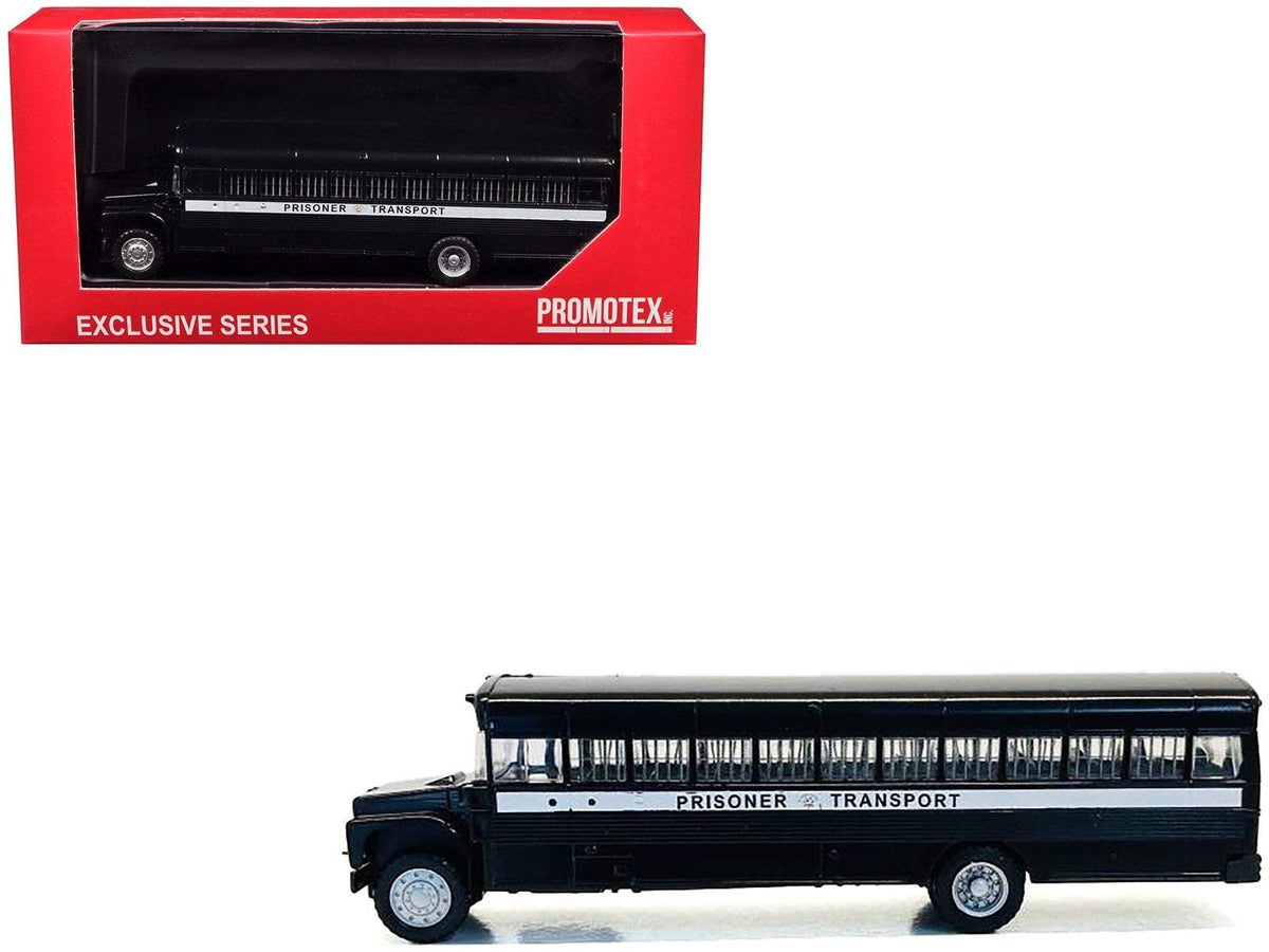 Bus Model | 1/87 HO Scale | Black Prisoner Transport | Plastic Detail Kit