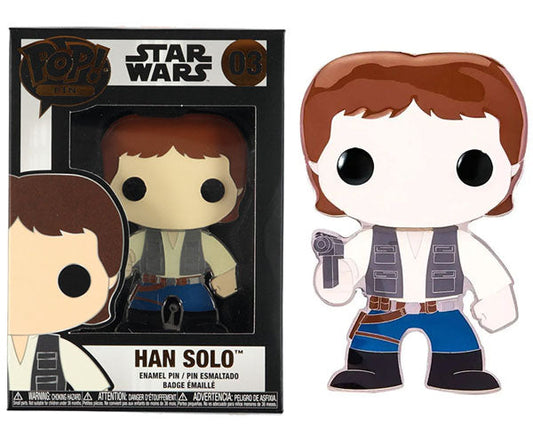 Near Mint Han Solo Star Wars Pop Pin Collectible Figure