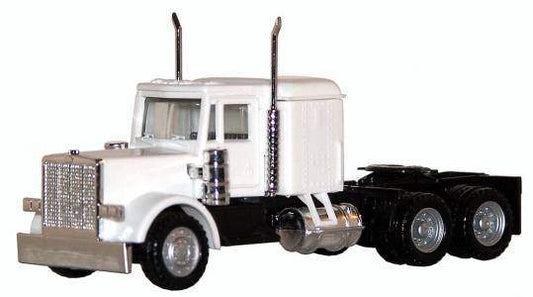 Peterbilt Long Tractor White | 1/87 Diecast Model Tractor | Promotex | Collector Quality