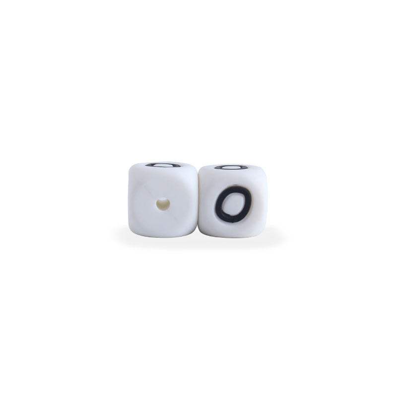Silicone Letter Beads For Pacifier Chains | 12 mm