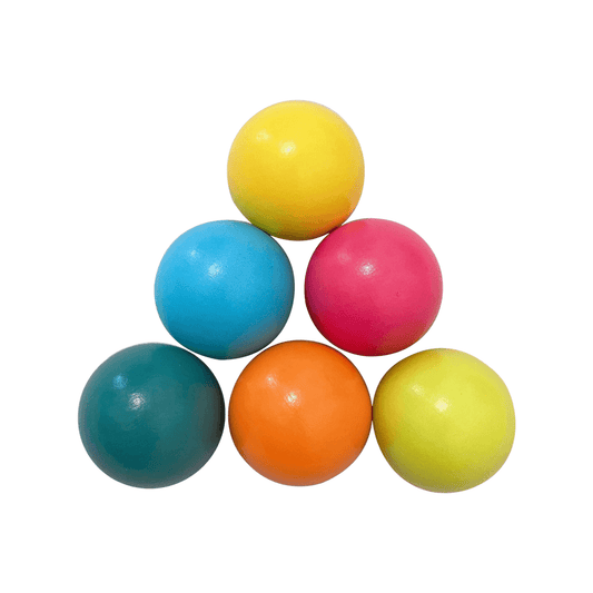 Wooden Play Balls | Pastel Smooth Finish | 1.8 Inch Diameter | Montessori Kids