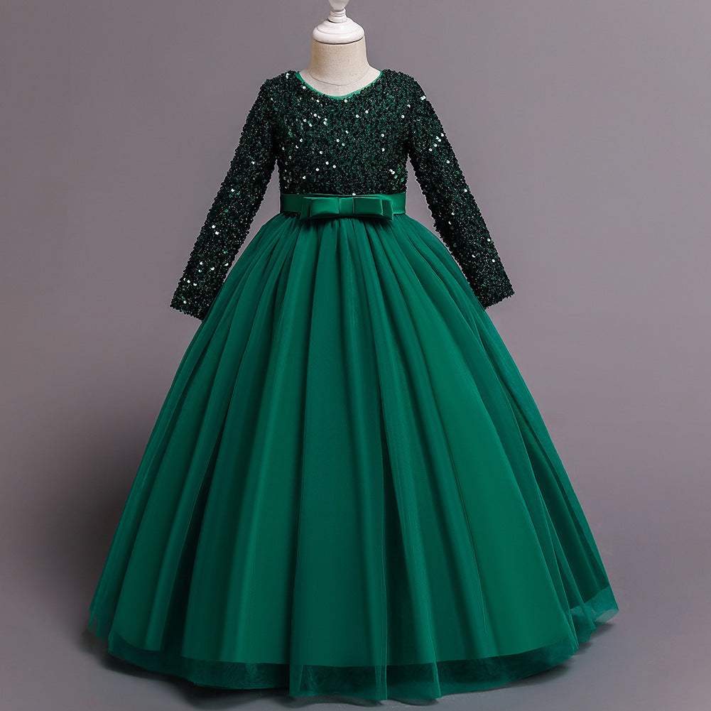 Girls' Loose Cotton Sequin Dress | Casual Style | Baby & Children's Dresses