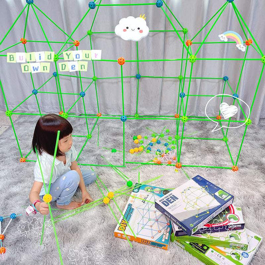 Children's DIY Bead Insertion Tent Game House | Plastic | Ball Pit Accessories