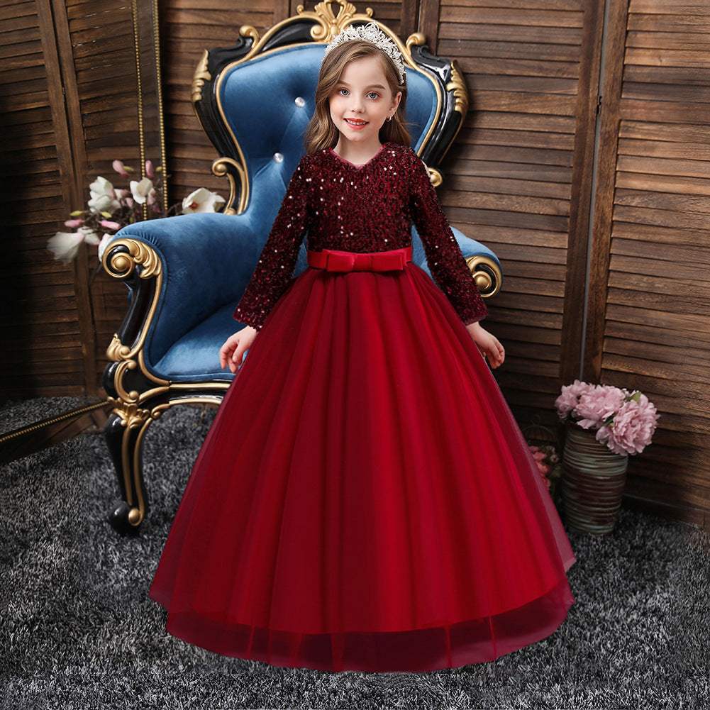 Girls' Loose Cotton Sequin Dress | Casual Style | Baby & Children's Dresses