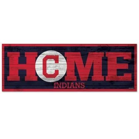 Cleveland Indians Sign 6x17 Wood