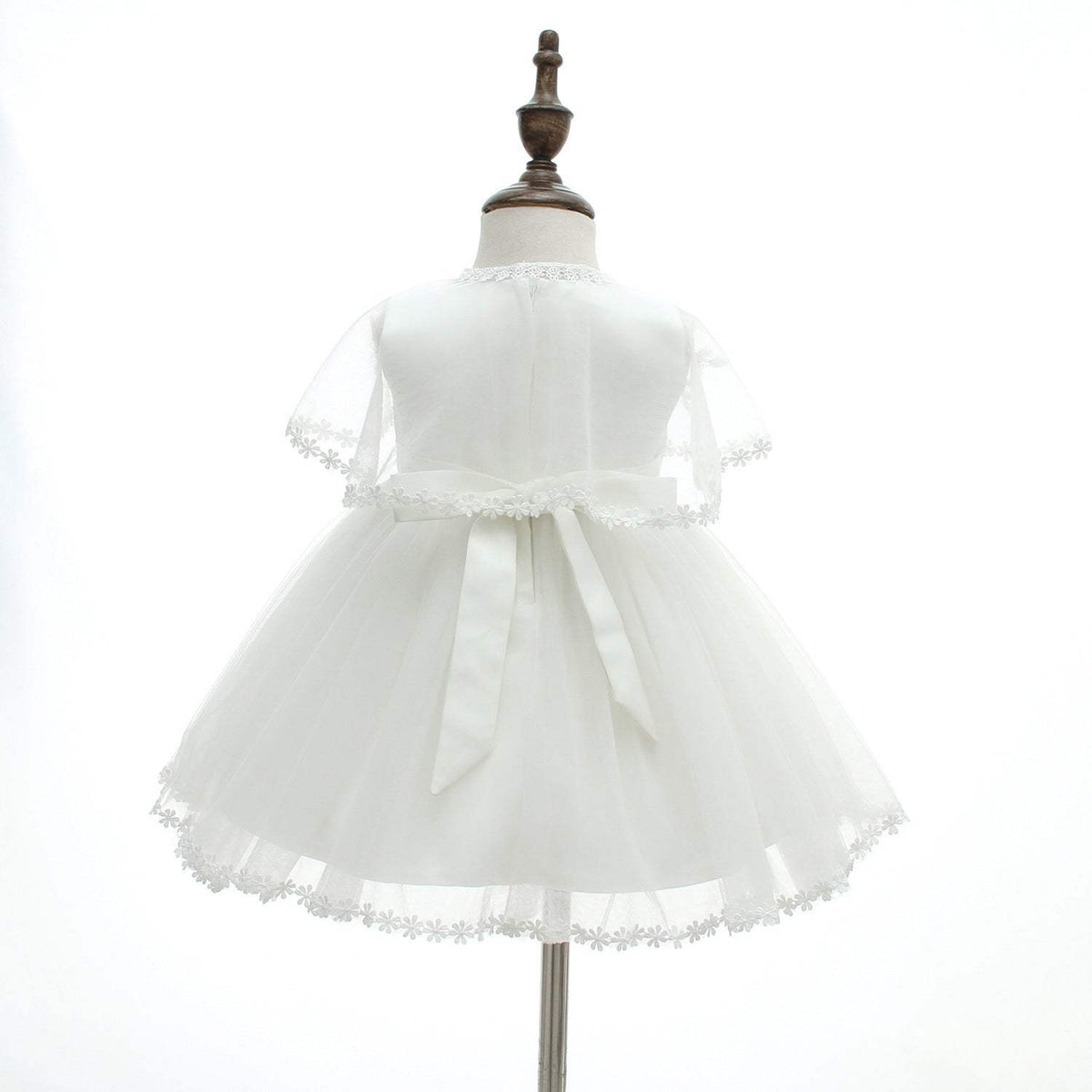 Satin Baby Dress | White Color | Cotton Lined Fabric | 3M 6M Size
