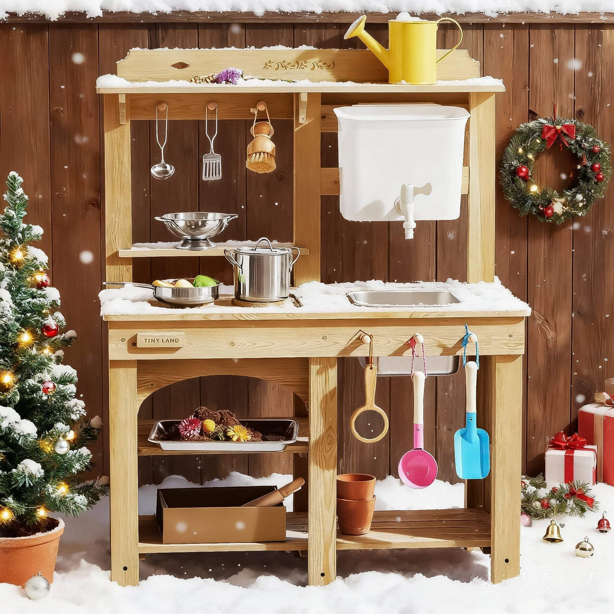 Mud Play Kitchen | Outdoor Water Station | Durable Build | Kids Ages 3 Plus