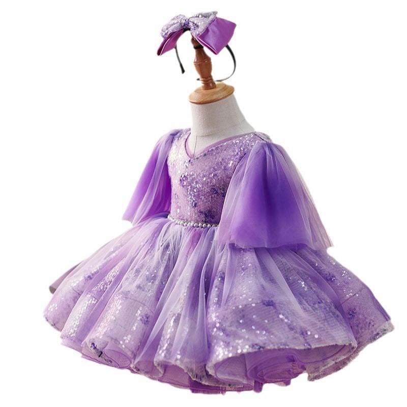 Girls' Princess Pettiskirt Dress | Purple