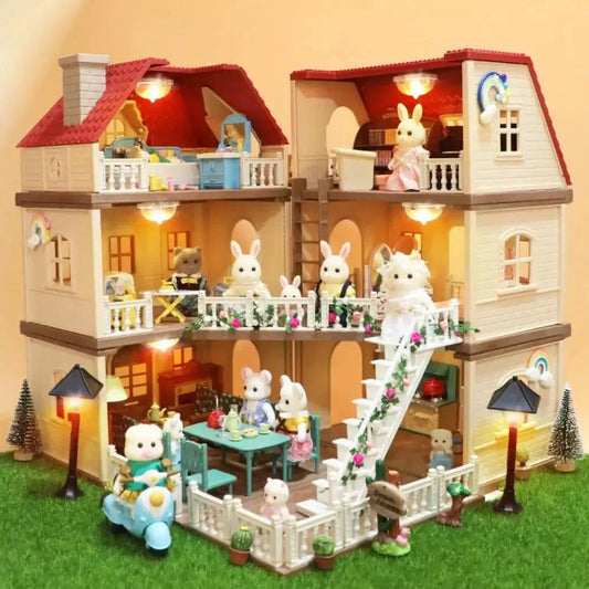  1:12 Dollhouse Furniture Set Forest Rabbit Mansion Premium -  ToylandEU™