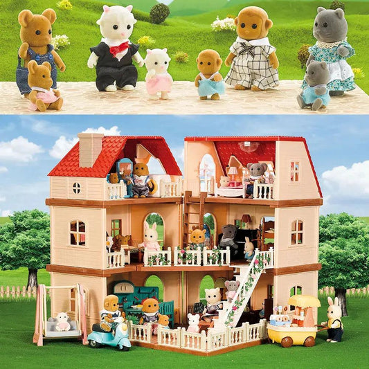  1:12 Dollhouse Furniture Set Forest Rabbit Mansion Premium -  ToylandEU™