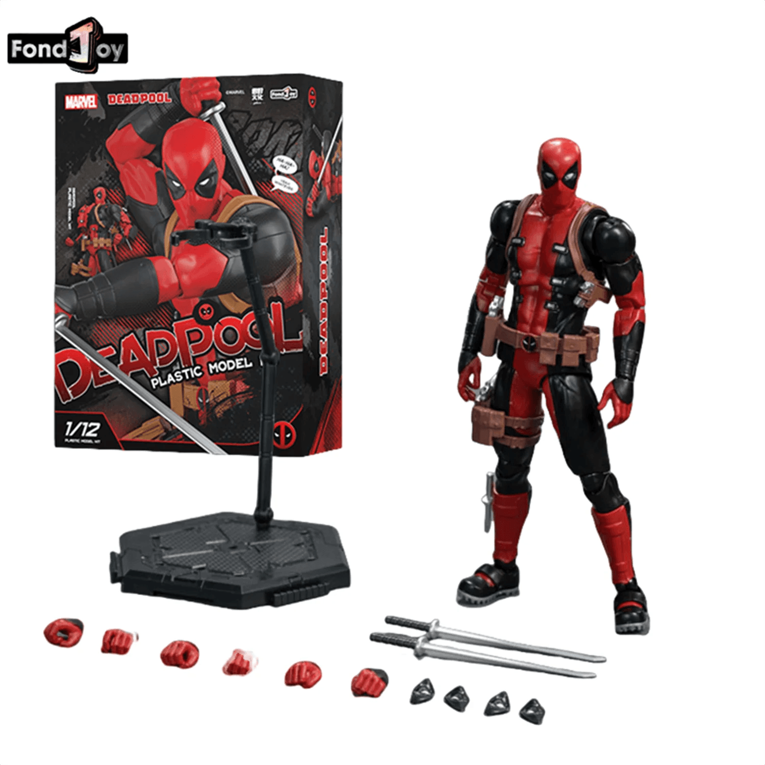 1/12 Original Fondjoy Deadpool and Wolverine ABS Action Figure Model Manga Version Joint Movable Figurine Collection Kids Gift Toy - ToylandEU