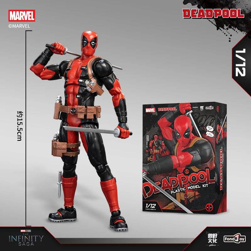 1/12 Original Fondjoy Deadpool and Wolverine ABS Action Figure Model Manga Version Joint Movable Figurine Collection Kids Gift Toy - ToylandEU