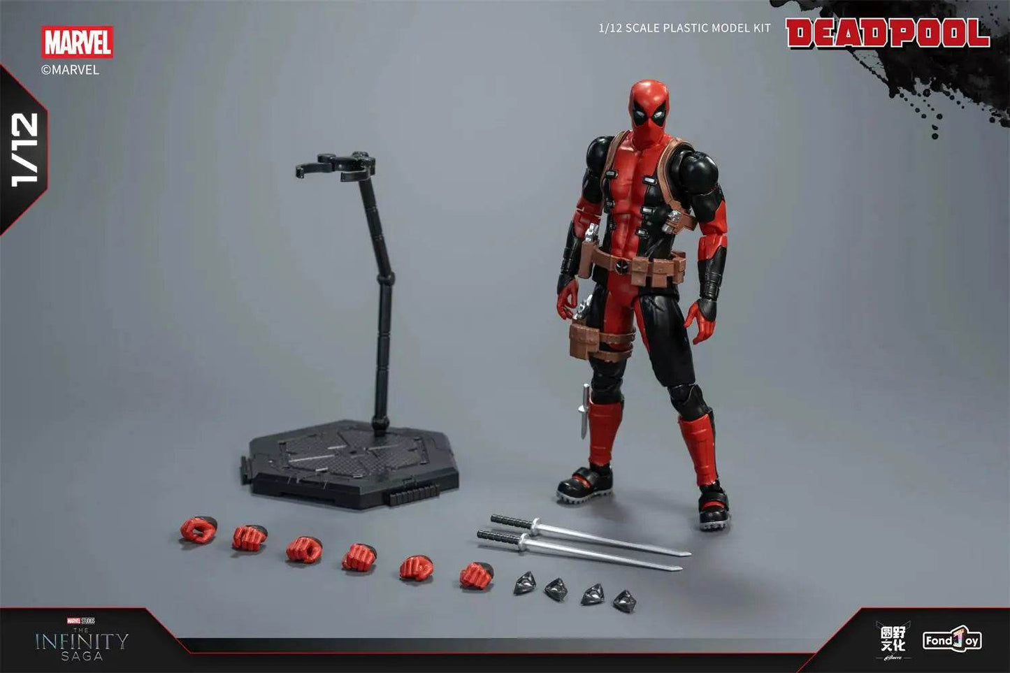 1/12 Original Fondjoy Deadpool and Wolverine ABS Action Figure Model Manga Version Joint Movable Figurine Collection Kids Gift Toy - ToylandEU
