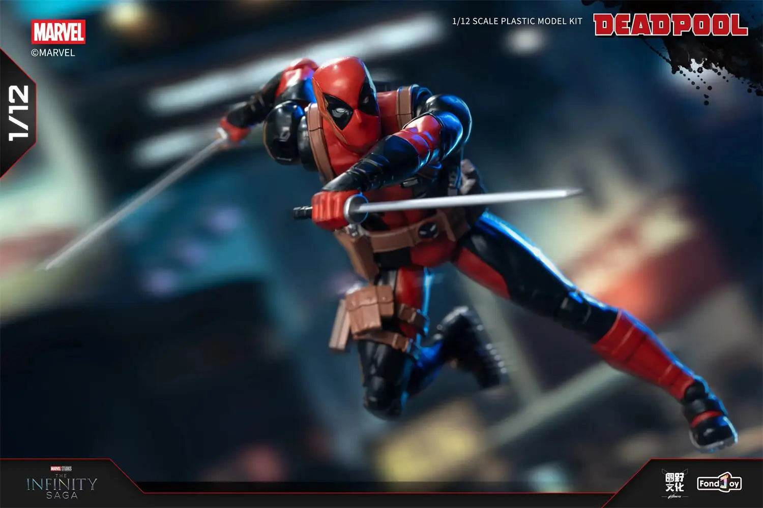 1/12 Original Fondjoy Deadpool and Wolverine ABS Action Figure Model Manga Version Joint Movable Figurine Collection Kids Gift Toy - ToylandEU