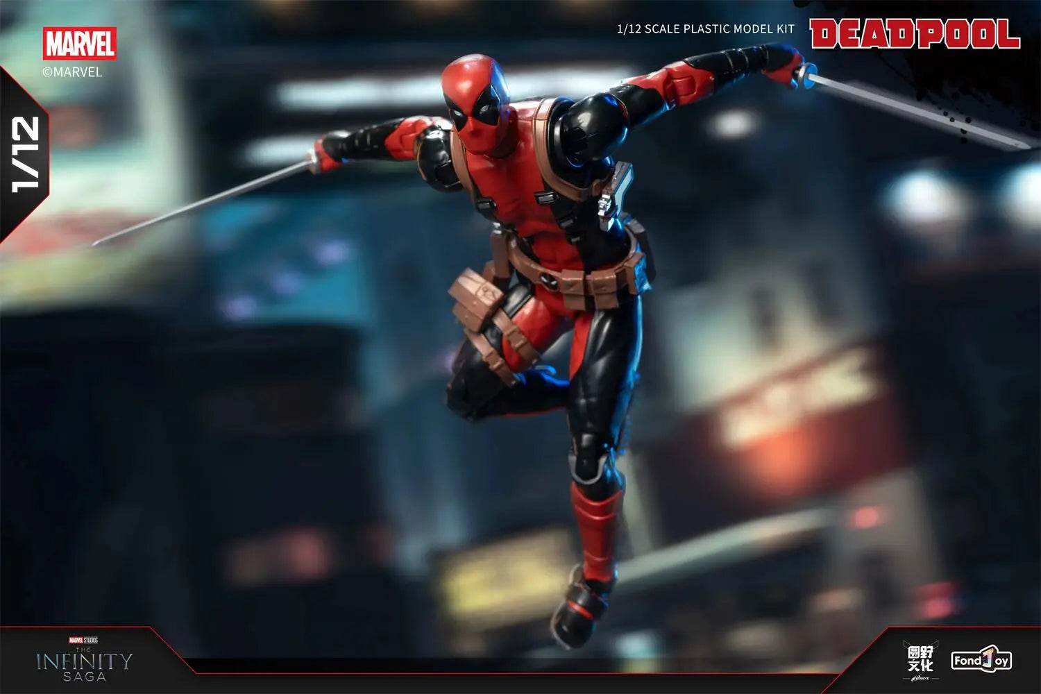 1/12 Original Fondjoy Deadpool and Wolverine ABS Action Figure Model Manga Version Joint Movable Figurine Collection Kids Gift Toy - ToylandEU