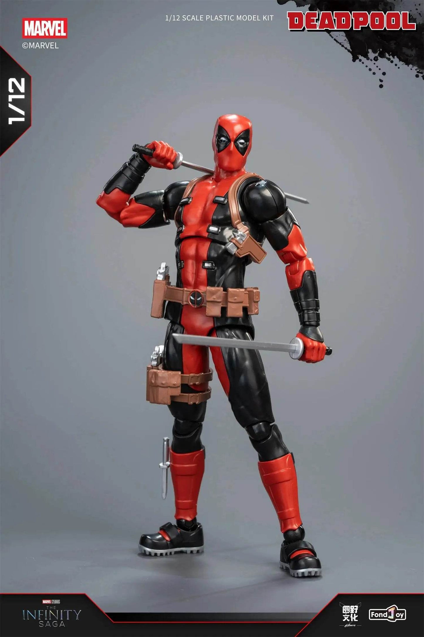 1/12 Original Fondjoy Deadpool and Wolverine ABS Action Figure Model Manga Version Joint Movable Figurine Collection Kids Gift Toy - ToylandEU