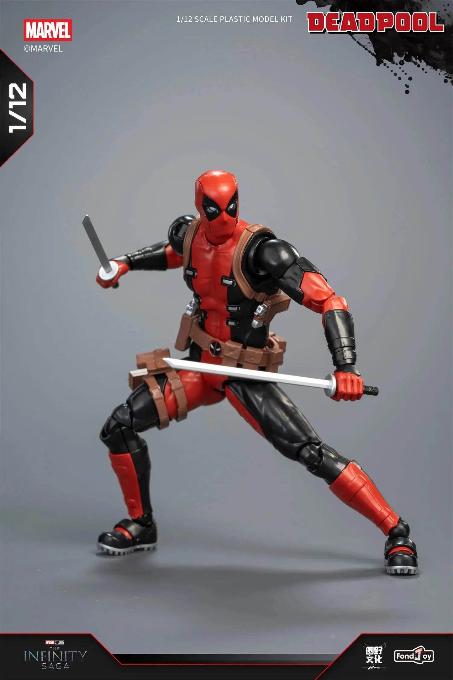 1/12 Original Fondjoy Deadpool and Wolverine ABS Action Figure Model Manga Version Joint Movable Figurine Collection Kids Gift Toy - ToylandEU