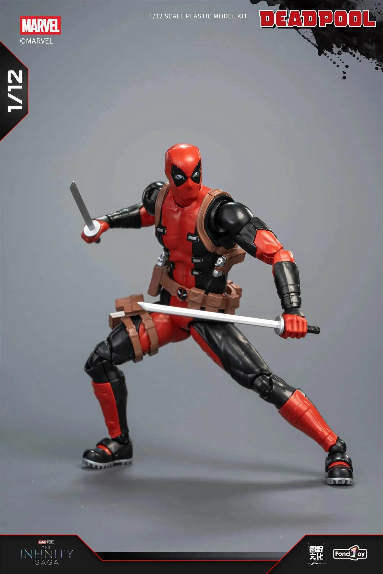 1/12 Original Fondjoy Deadpool and Wolverine ABS Action Figure Model Manga Version Joint Movable Figurine Collection Kids Gift Toy - ToylandEU