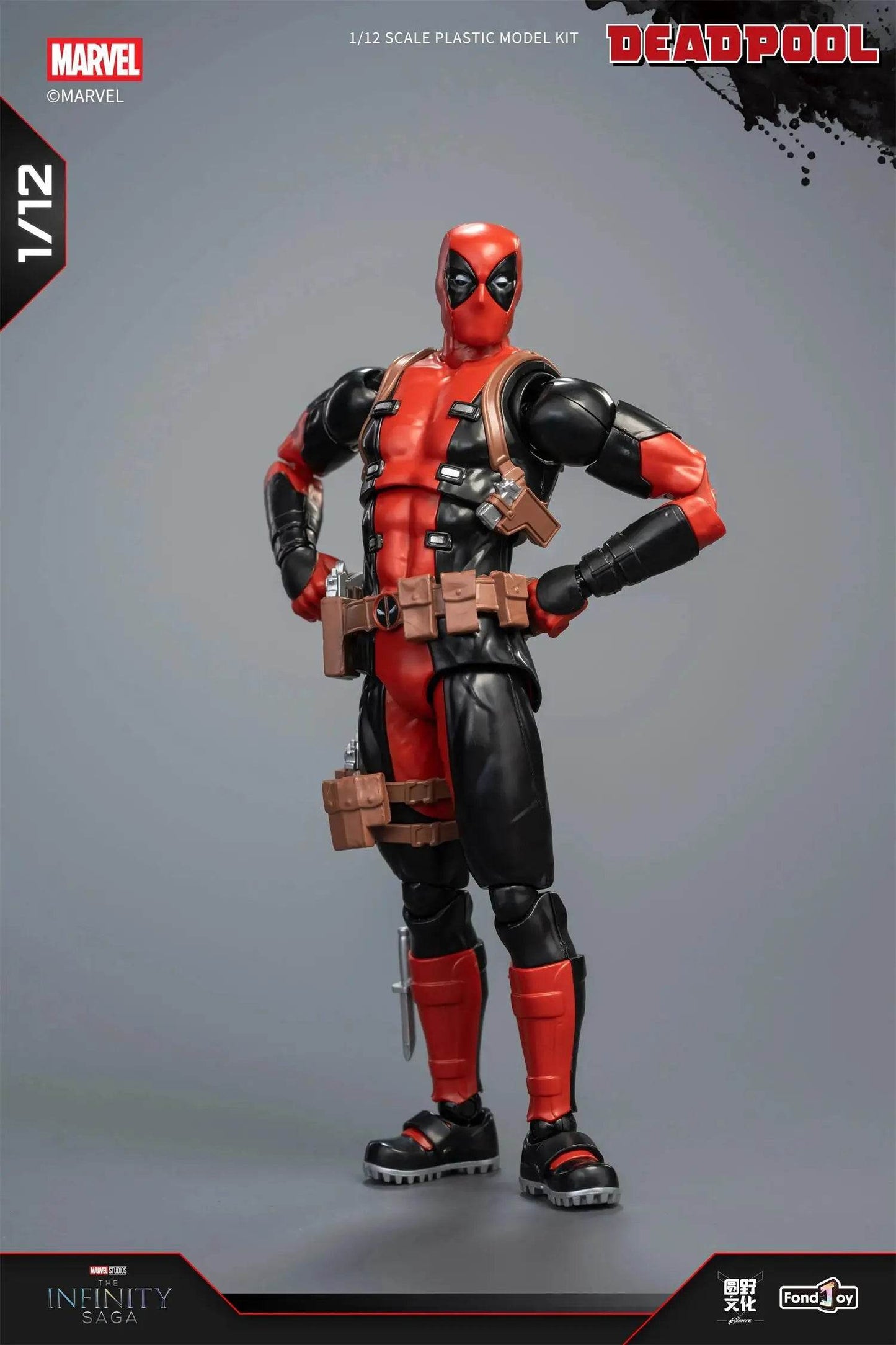 1/12 Original Fondjoy Deadpool and Wolverine ABS Action Figure Model Manga Version Joint Movable Figurine Collection Kids Gift Toy - ToylandEU