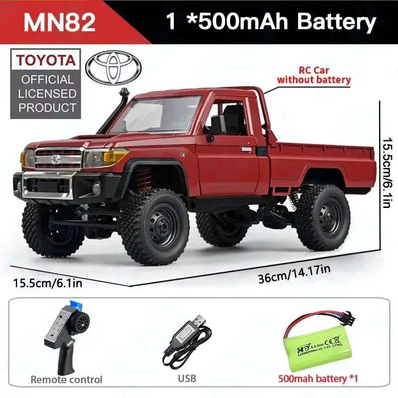 1/12 Scale RC Car 4WD Off Road Pickup Truck Climbing - ToylandEU