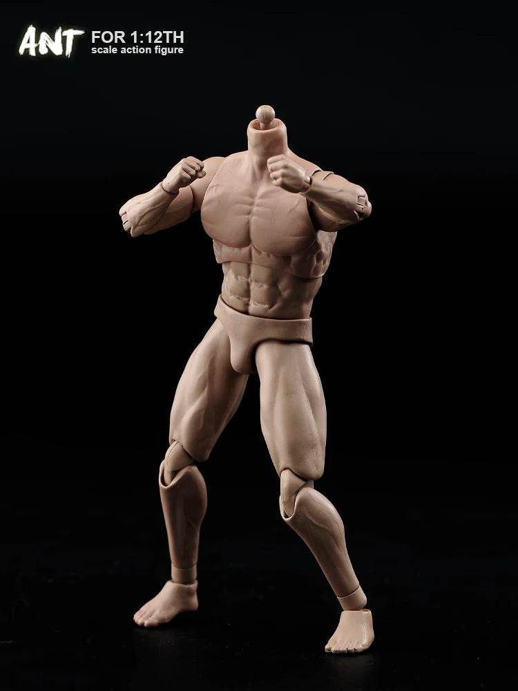 1/12 Scale Soldier Muscale Strong Male Action Figure Body - ToylandEU