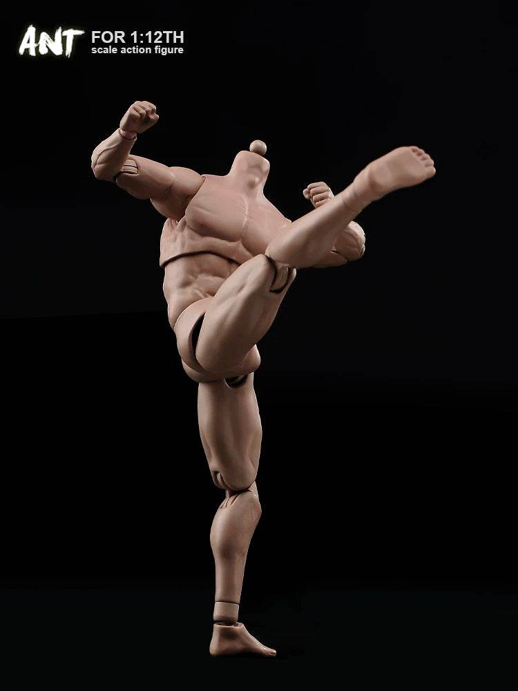 1/12 Scale Soldier Muscale Strong Male Action Figure Body - ToylandEU