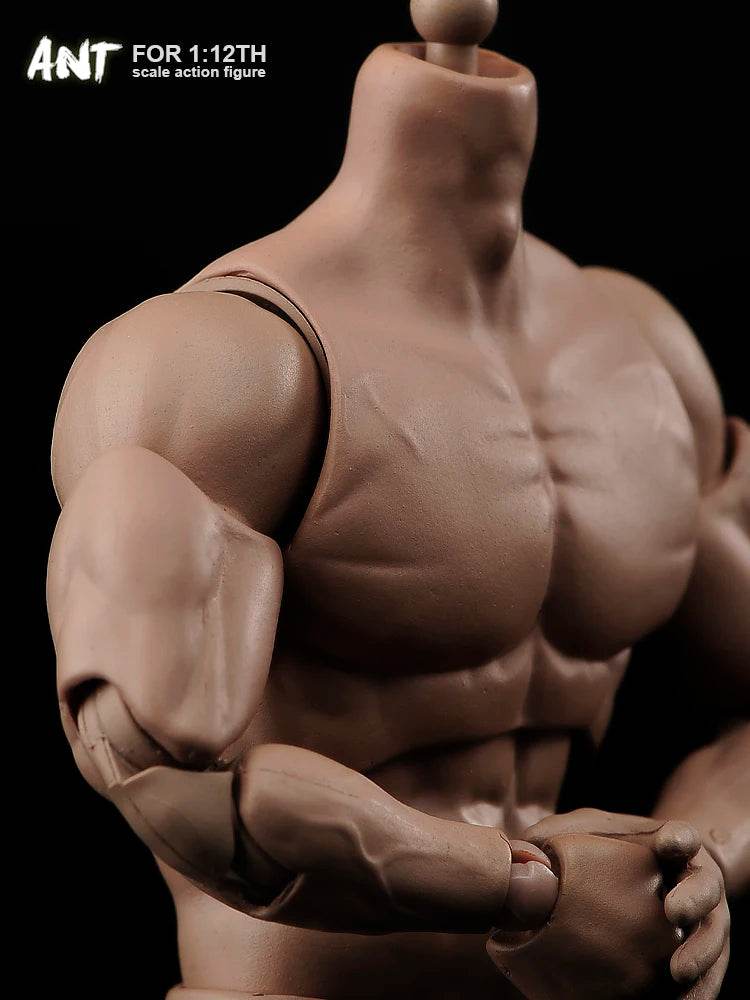 1/12 Scale Soldier Muscale Strong Male Action Figure Body - ToylandEU