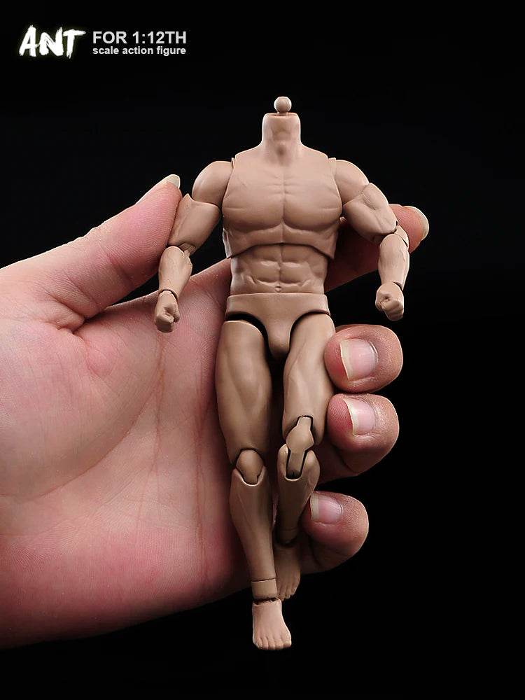 1/12 Scale Soldier Muscale Strong Male Action Figure Body - ToylandEU