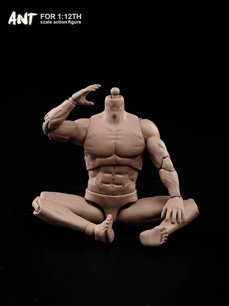 1/12 Scale Soldier Muscale Strong Male Action Figure Body - ToylandEU