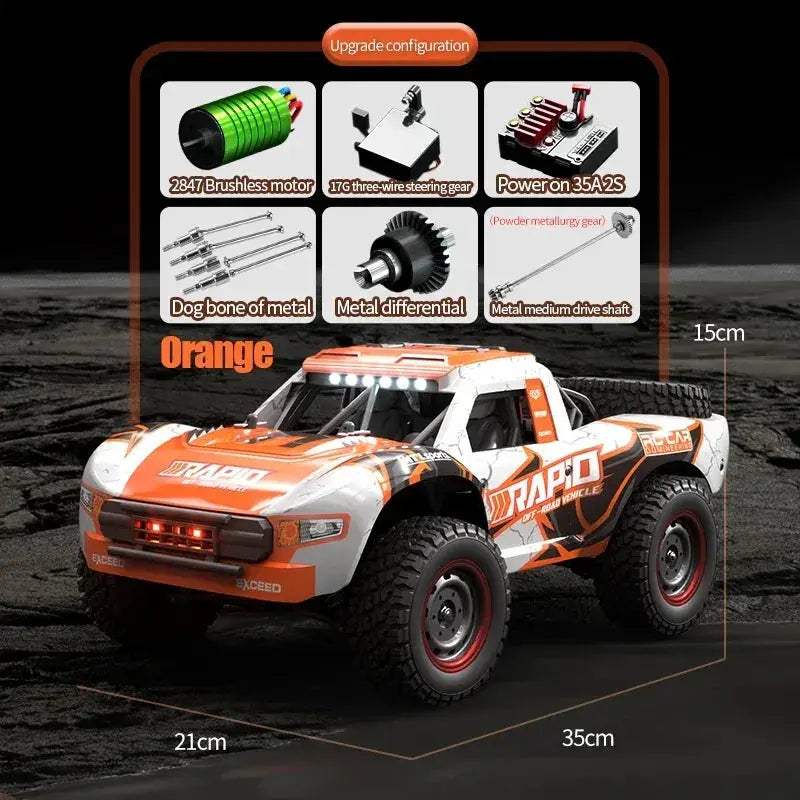 1/14 Scale RC Car 4WD Brushless High Speed Off Road - ToylandEU