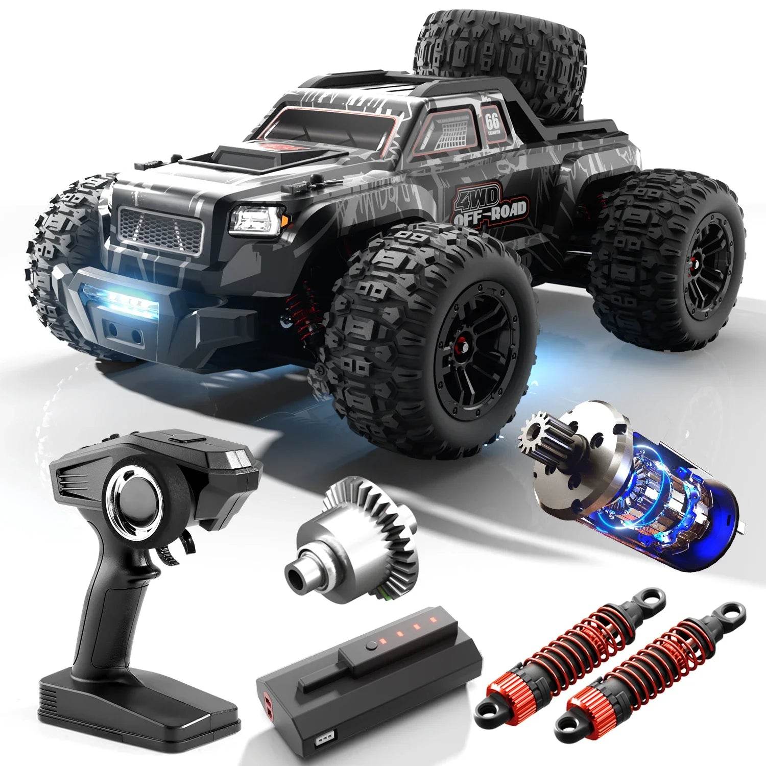 1:16 Scale Large RC Cars 50km/h High Speed Off-Road Truck - ToylandEU