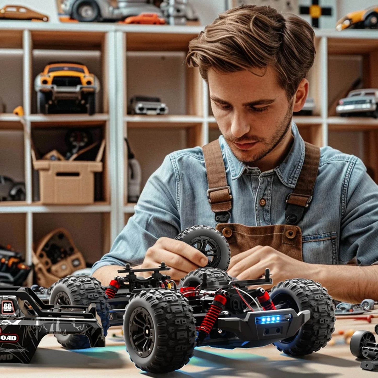 1:16 Scale Large RC Cars 50km/h High Speed Off-Road Truck - ToylandEU