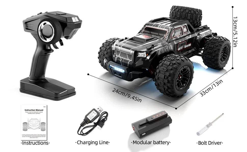 1:16 Scale Large RC Cars 50km/h High Speed Off-Road Truck - ToylandEU