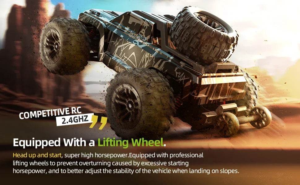 1:16 Scale Large RC Cars 50km/h High Speed Off-Road Truck - ToylandEU