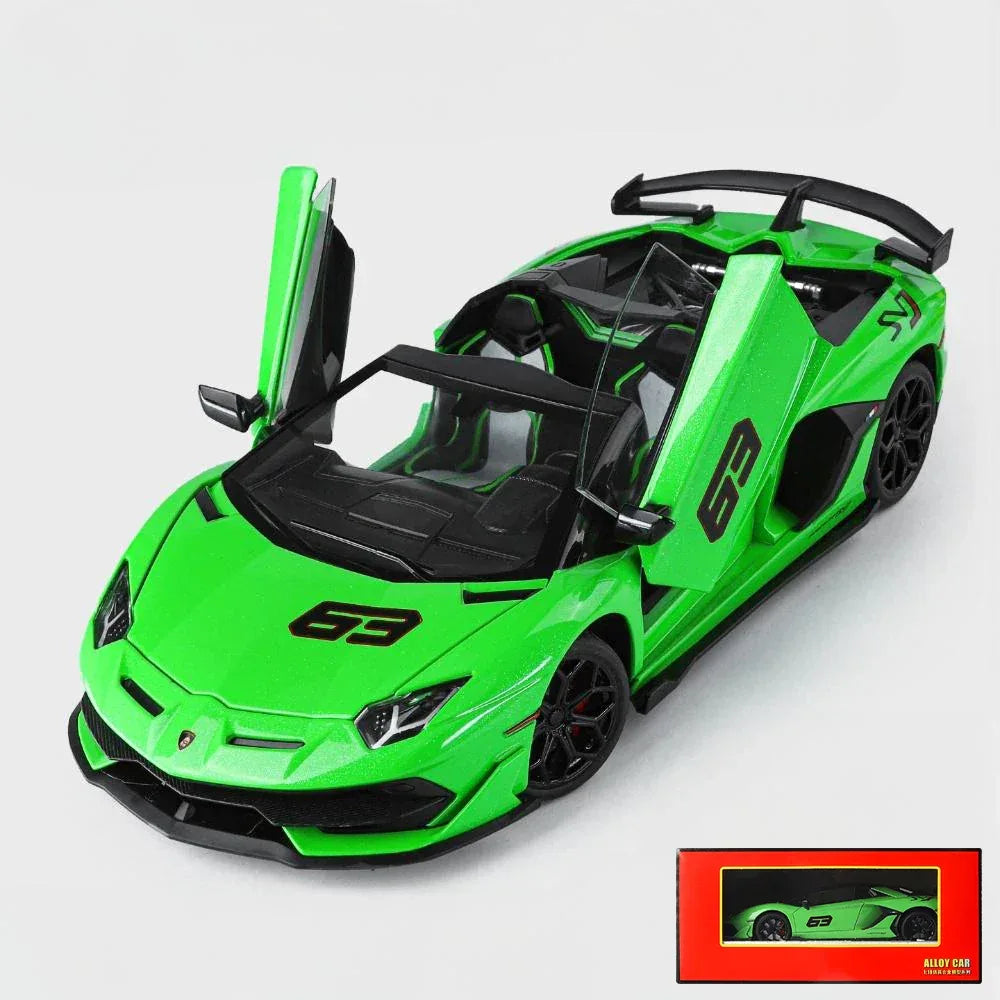 1:18 Aventador SVJ63 Diecast Alloy Model Car With Removable Roof - ToylandEU